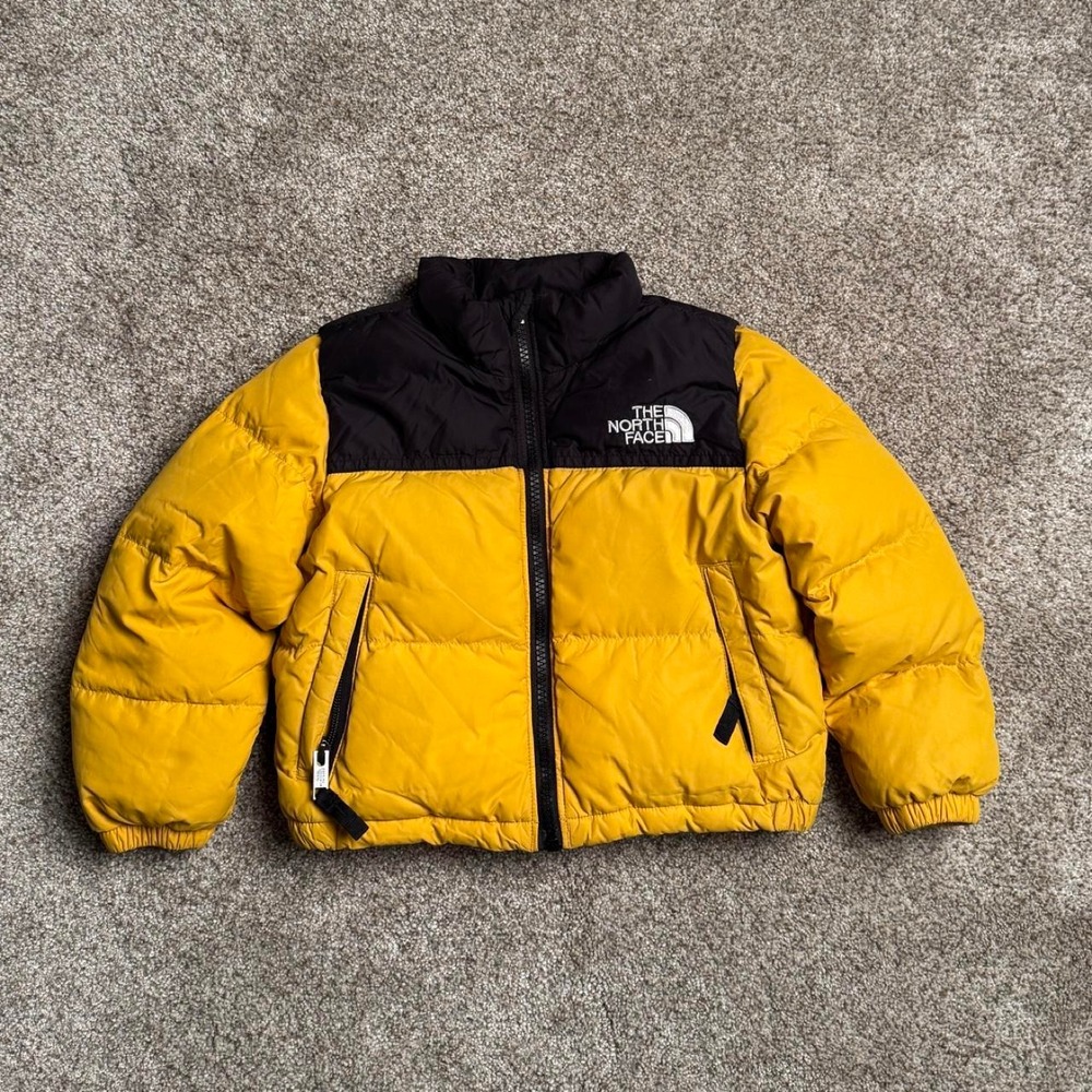 YELLOW NORTH FACE 700 KIDS PUFFER JACKET